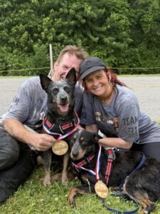 cattle dogs after the mudrun
